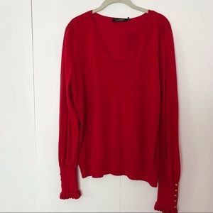 Lauren Ralph Lauren Red Sweater